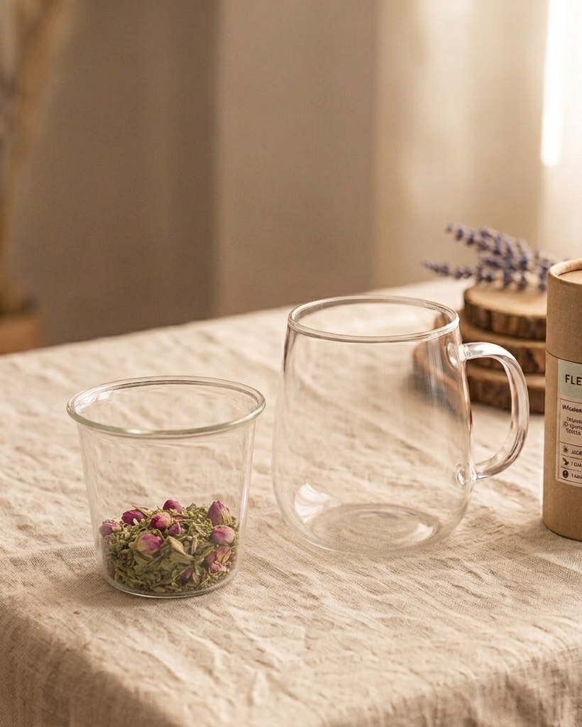 Ta tasse, ton glow ✨ - Tasse à infusion en verre