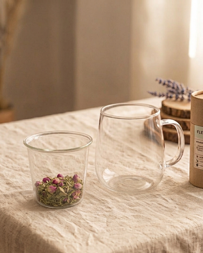 Ta tasse, ton glow ✨ - Tasse à infusion en verre