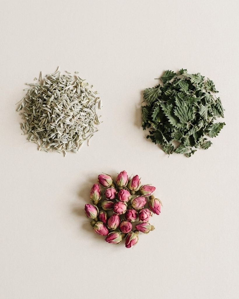 Tisane Fleurs de peau - Marjolaine, Ortie, Rose