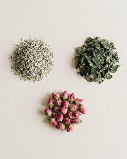 Tisane Fleurs de peau - Marjolaine, Ortie, Rose